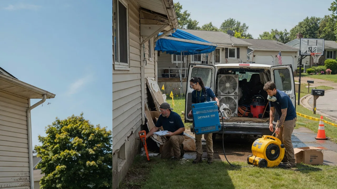 Ceiling Leak Cleanup in Damascus, OH near me